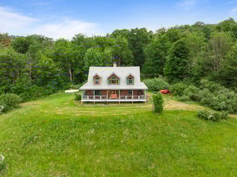 An image featuring plant, sky, building, cloud, tree, natural landscape, house, real estate, grass, landscape at 1761 Brick House Rd.