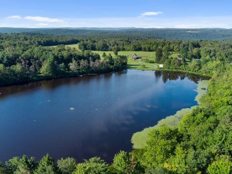 An image featuring water, sky, cloud, water resources, ecoregion, plant, fluvial landforms of streams, natural landscape, tree, lake at 84 Farley Ln.