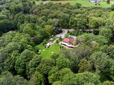 An image featuring plant, tree, natural landscape, building, land lot, house, grass, residential area, groundcover, urban design at 276 Mountain View Ln.