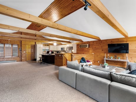 An image featuring furniture, couch, table, interior design, wood, comfort, floor, lamp, studio couch, living room at 125 Marcy Rd.