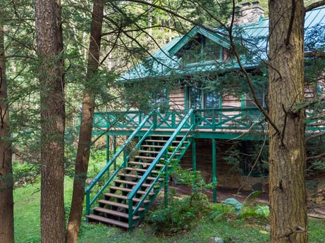 An image featuring plant, natural landscape, tree, stairs, wood, trunk, building, twig, grass, landscape at 84 Farley Ln.