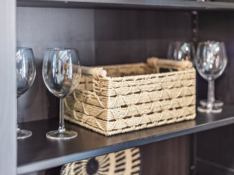 An image featuring tableware, stemware, drinkware, table, wine glass, barware, interior design, wood, rectangle, plate at 104 Stony Mountain Rd.