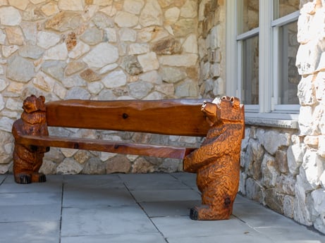 An image featuring wood, window, brick, brickwork, sculpture, wall, art, trunk, artifact, carving at 125 Rimstone Ct.