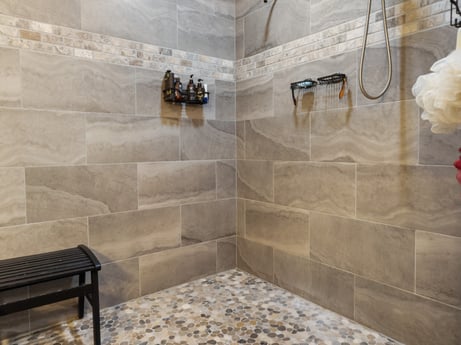 An image featuring outdoor bench, interior design, flooring, floor, wood, font, concrete, brick, stone wall, bench at 17899 US-6.