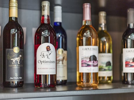 An image featuring bottle, wine, glass bottle, alcoholic beverage, ingredient, drink, dessert wine, wine bottle, bottle cap, alcohol at 104 Stony Mountain Rd.