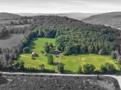 An image featuring plant, sky, cloud, mountain, natural landscape, tree, land lot, slope, terrain, grass at 487 Fall Run Rd.