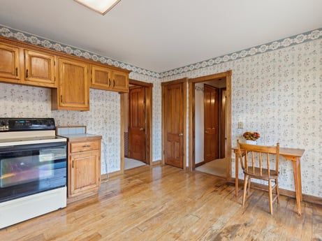 An image featuring cabinetry, furniture, building, property, door, countertop, wood, chair, kitchen appliance, drawer at 2266 Liberty Corners Rd.