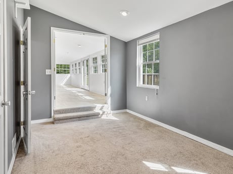 An image featuring property, window, fixture, wood, floor, flooring, door, building, hall, paint at 5442 Clarkstown Rd.