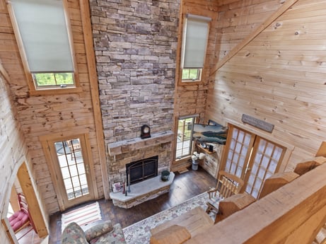 An image featuring building, table, furniture, window, wood, picture frame, interior design, chair, brick, television at 1761 Brick House Rd.