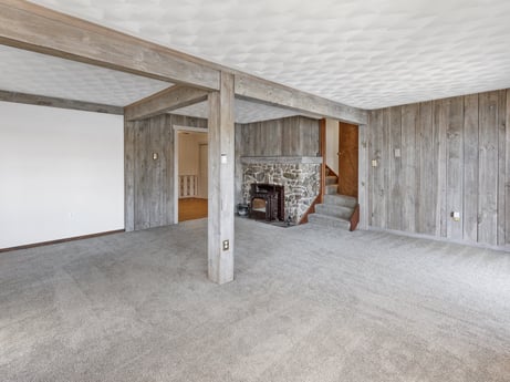 An image featuring building, wood, interior design, hall, flooring, floor, ceiling, hardwood, fixture, concrete at 199 S Lake Rd.