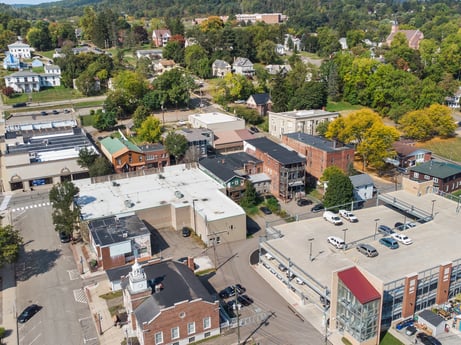 An image featuring daytime, property, building, tree, infrastructure, plant, window, urban design, architecture, neighbourhood at 213 Main St.