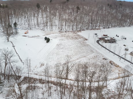 An image featuring snow, sky, slope, mountain, freezing, natural landscape, grass, tree, landscape, rural area at Unknown location.