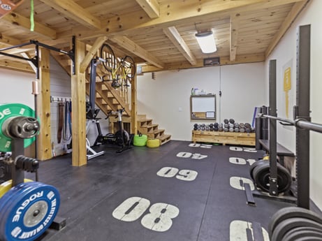 An image featuring crossfit, building, gym, floor, exercise, flooring, exercise equipment, weight training, physical fitness, wood at 144 Milton Ln.