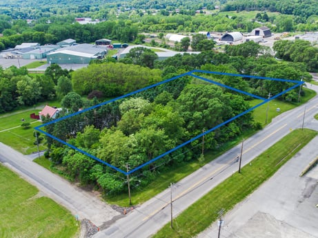 An image featuring plant, green, building, slope, tree, land lot, vegetation, urban design, residential area, landscape at 1040 Center St.