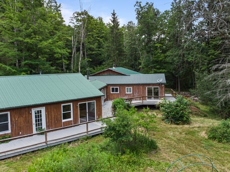 An image featuring plant, window, property, building, sky, tree, house, natural landscape, land lot, wood at 154 Fox Run Rd.