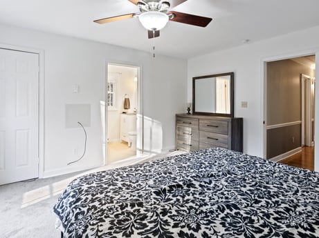An image featuring property, photograph, cabinetry, furniture, white, ceiling fan, door, wood, building, interior design at 1061 Muncy St.