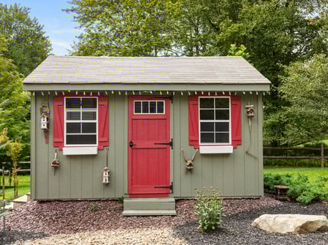 An image featuring plant, property, building, window, fixture, tree, wood, house, sky, cottage at 276 Mountain View Ln.