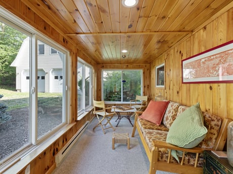 An image featuring furniture, property, table, plant, building, wood, interior design, window, architecture, chair at 130 Haighs Pond Rd.