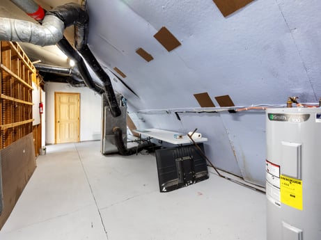 An image featuring floor, wall, flooring, wood, gas, house, engineering, machine, ceiling, fixture at 302 N Keystone Ave.