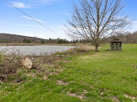 An image featuring sky, plant, cloud, water, natural landscape, land lot, tree, grass, lake, plain at 1569 S Macafee Rd.