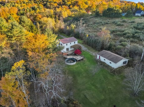 An image featuring plant, ecoregion, building, window, natural landscape, natural environment, house, tree, grass, land lot at 2266 Liberty Corners Rd.