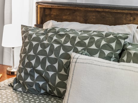 An image featuring brown, couch, textile, rectangle, studio couch, wood, pillow, comfort, pattern, linens at 104 Stony Mountain Rd.