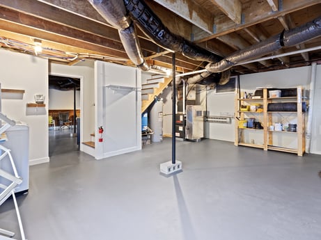 An image featuring flooring, floor, wood, building, real estate, gas, fixture, space, machine, commercial building at 1061 Muncy St.