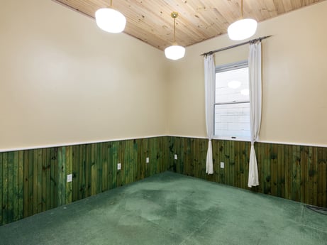 An image featuring wood, shade, building, window, interior design, flooring, floor, fixture, real estate, ceiling at 213 Main St.