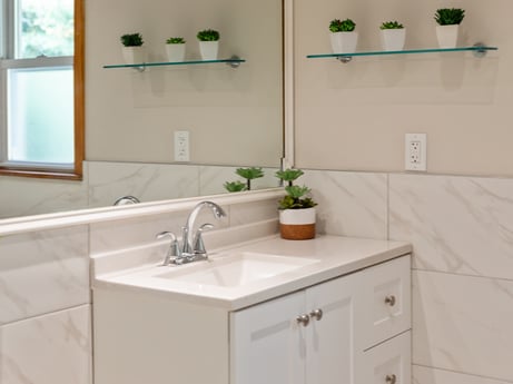 An image featuring sink, tap, property, plant, cabinetry, plumbing fixture, bathroom sink, white, bathroom cabinet, rectangle at 125 Rimstone Ct.