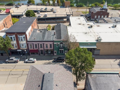 An image featuring property, window, building, tree, urban design, vehicle, neighbourhood, car, residential area, landscape at 213 Main St.
