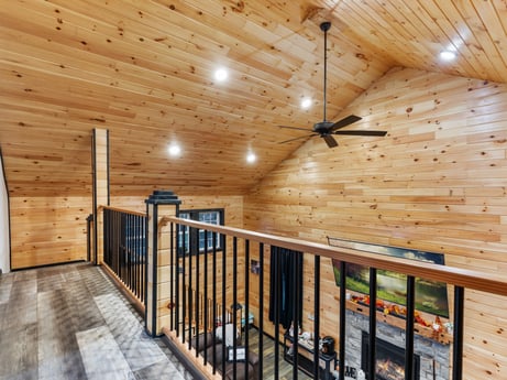An image featuring wood, interior design, beam, flooring, floor, fence, wood stain, hardwood, real estate, plank at 17899 US-6.