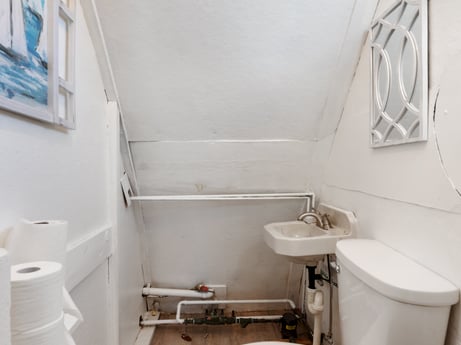 An image featuring tap, property, sink, bathroom sink, plumbing fixture, purple, bathroom, interior design, architecture, floor at 302 N Keystone Ave.