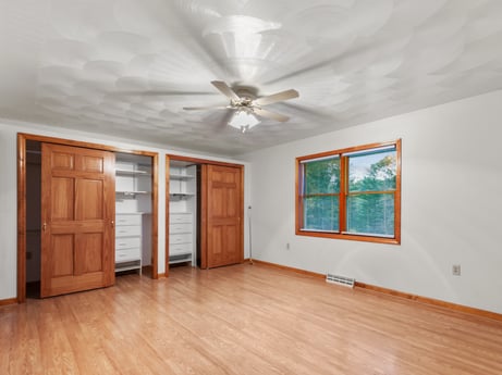 An image featuring building, ceiling fan, wood, interior design, window, house, architecture, hall, floor, flooring at 74 Susquehannock Trail.