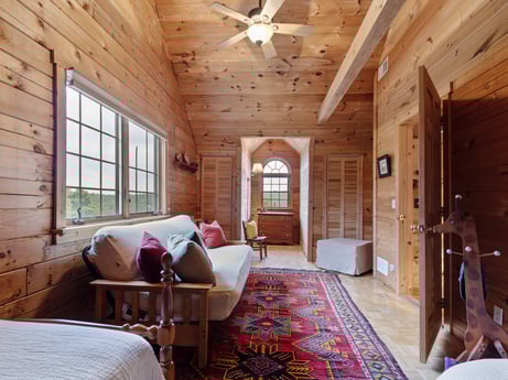 An image featuring furniture, property, window, picture frame, comfort, building, wood, ceiling fan, interior design, floor at 1761 Brick House Rd.