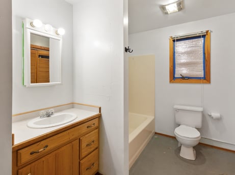 An image featuring mirror, bathroom cabinet, property, plumbing fixture, sink, cabinetry, bathroom sink, fixture, tap, bathroom at 121 Marcy Rd.