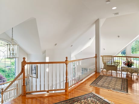 An image featuring plant, window, stairs, wood, interior design, flooring, wood stain, floor, porch, building at 218 Point Rd.