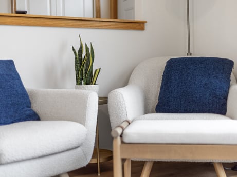 An image featuring furniture, white, azure, comfort, plant, interior design, living room, floor, rectangle, wood at 18 Country View Dr.