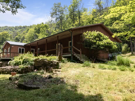 An image featuring plant, sky, plant community, building, natural landscape, tree, wood, land lot, cloud, shade at 154 Fox Run Rd.