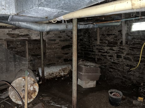 An image featuring building, wall, gas, house, concrete, room, soil, beam, wood, composite material at 138 T-329.