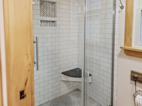 An image featuring window, fixture, bathroom, building, flooring, composite material, house, plumbing fixture, bathroom accessory, plumbing at 144 Milton Ln.