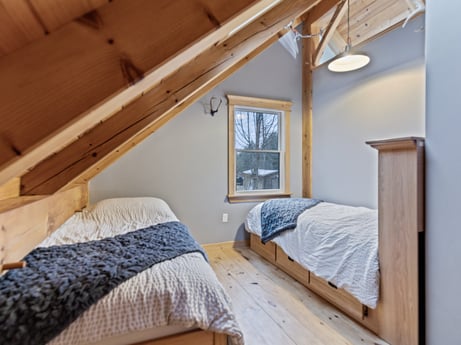 An image featuring furniture, property, building, window, comfort, wood, bed frame, textile, interior design, house at 144 Milton Ln.