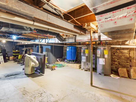 An image featuring flooring, beam, wood, gas, machine, concrete, house, building, engineering, ceiling at 17899 US-6.