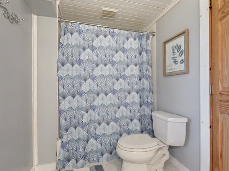 An image featuring building, property, toilet seat, purple, plumbing fixture, bathroom, toilet, shower curtain, house, interior design at 1761 Brick House Rd.