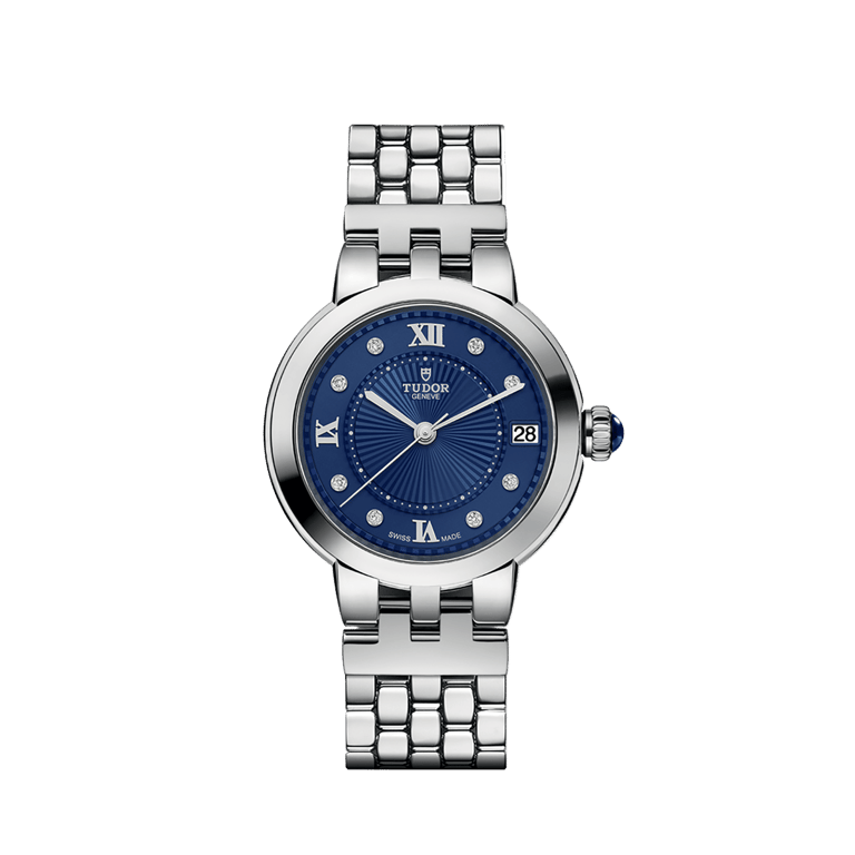 Tudor, Clair de Rose Armbanduhr aus Stahl, Referenz M35800-0010, Produktaufnahme