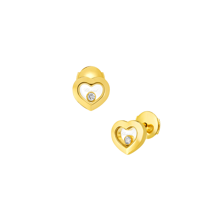 Chopard, Happy Diamonds Ohrschmuck aus 18 Kt Gelbgold, Referenz CH83A054-0001, Produktaufnahme