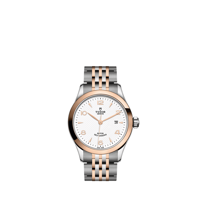 Tudor, Date 28 Armbanduhr aus Stahl / Gold 750 R, Referenz M91351-0009, Produktaufnahme