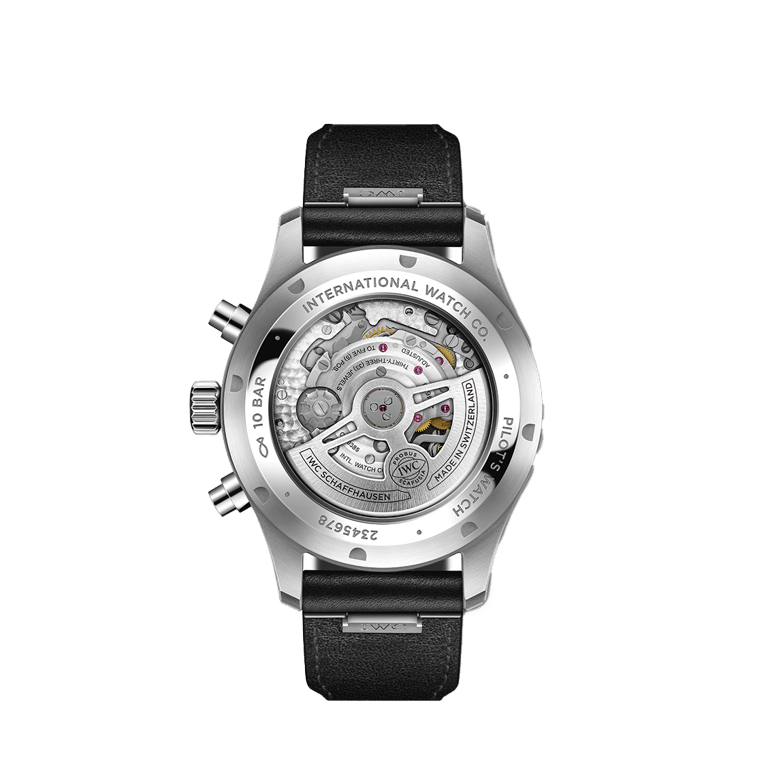 IWC Schaffhausen, Pilots Watch Chronograph Armbanduhr aus Stahl, Referenz IW378001, Produktaufnahme