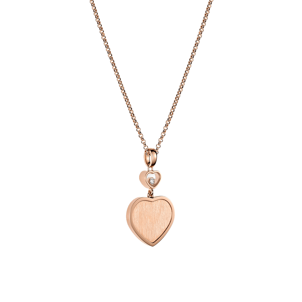 Chopard Happy Diamonds 007 Pendant with chain 18 Kt Rose