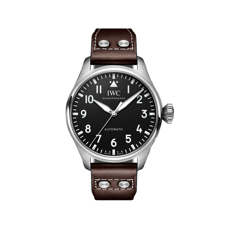 IWC Schaffhausen, Big Pilots Watch 43 Armbanduhr aus Stahl, Referenz IW329301, Produktaufnahme