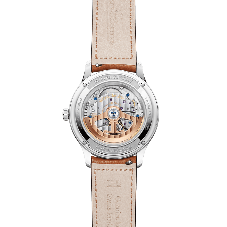 Jaeger LeCoultre, Master Control Date Armbanduhr aus Stahl, Referenz 4018420, Produktaufnahme